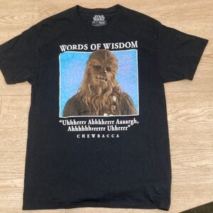 Star Wars Black Chewbacca Wisdom Tee